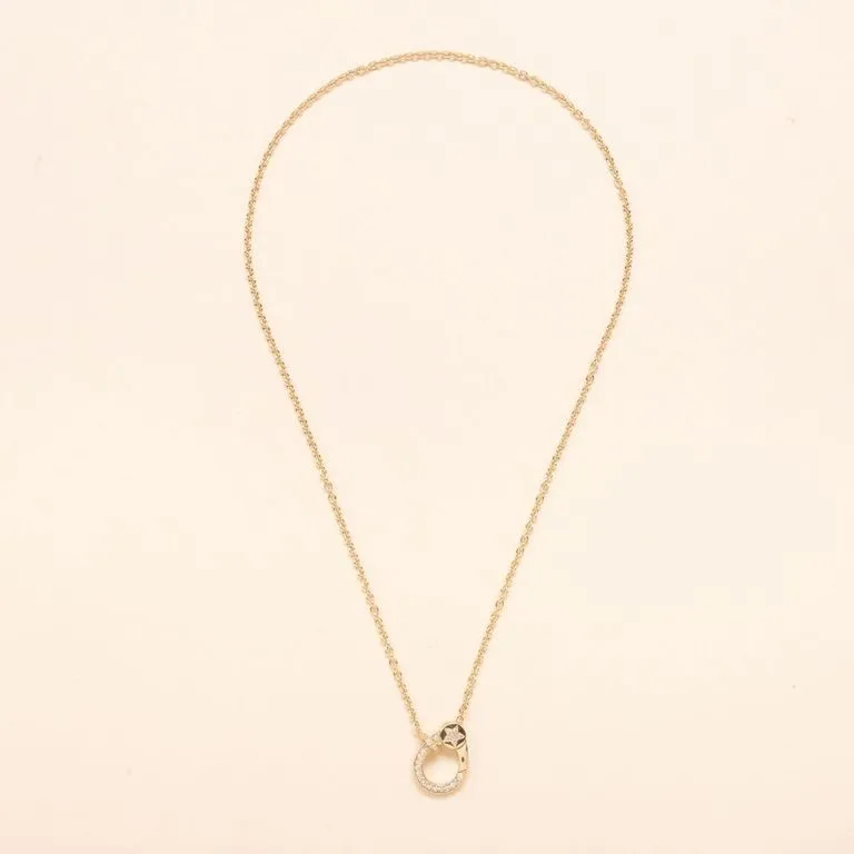 18 Petite Gold Chain with Diamond Star Clasp