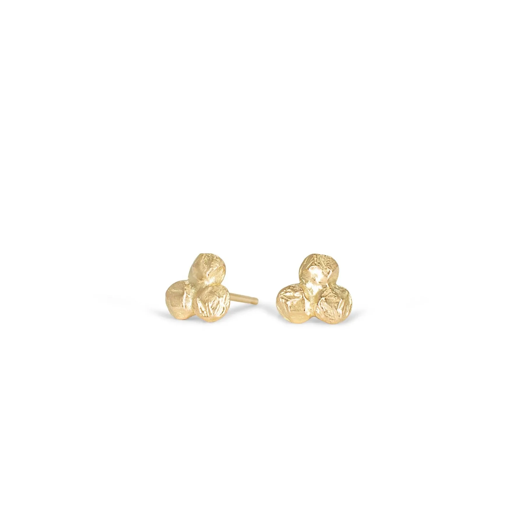 18K Triple Dot Earrings