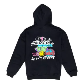 2ND CLOSET SECOND LOVEZIP UP HOODIE-BLACK