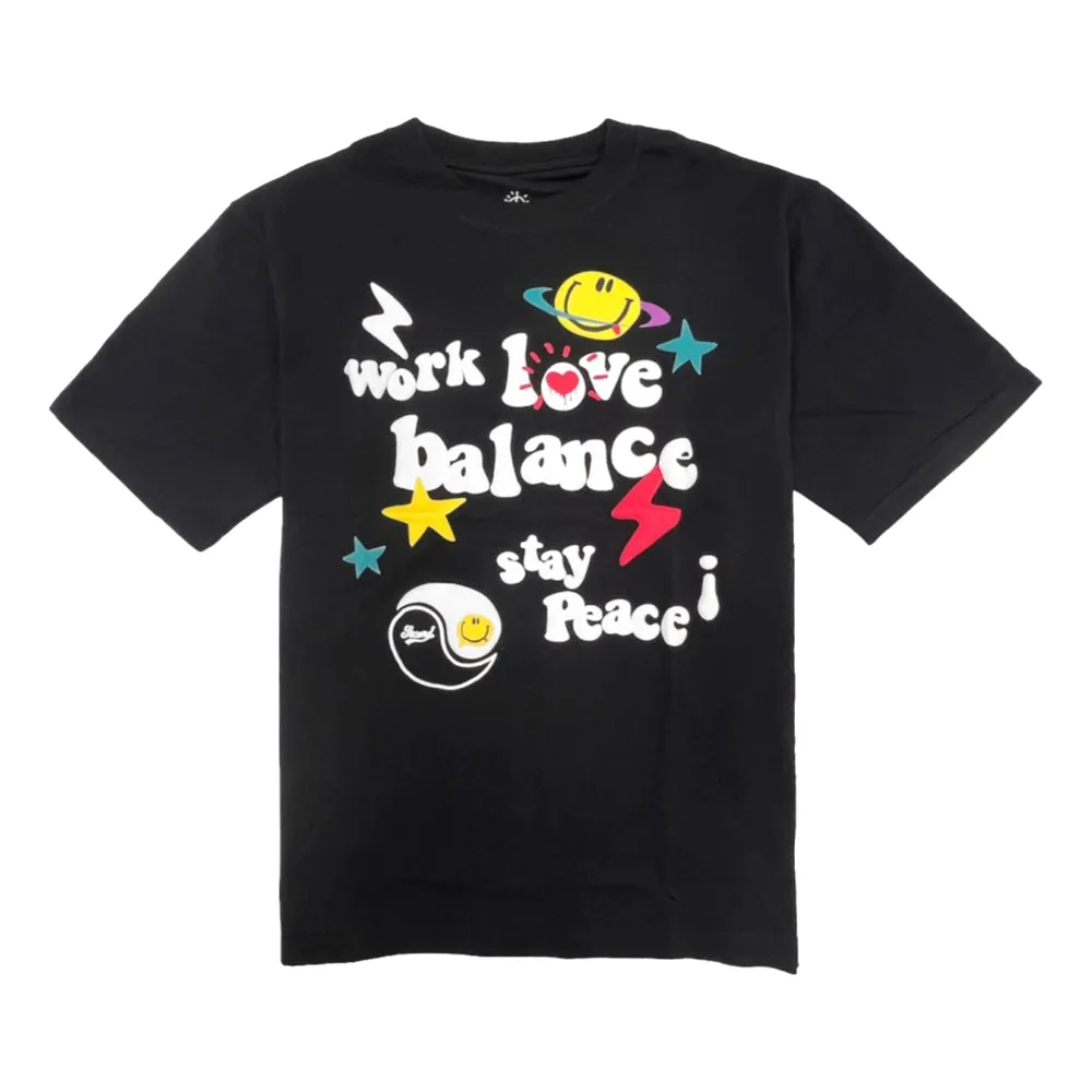 2ND CLOSET WORK LOVE BALANCE TEE-BLACK