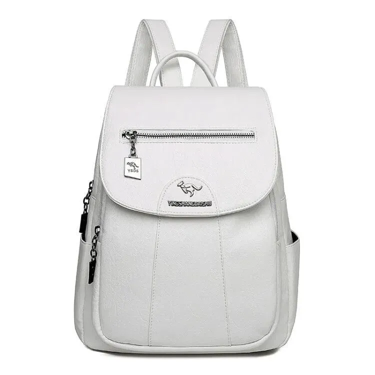 AC0097 Cool Backpack: Women's Soft Leather Shoulder Bag