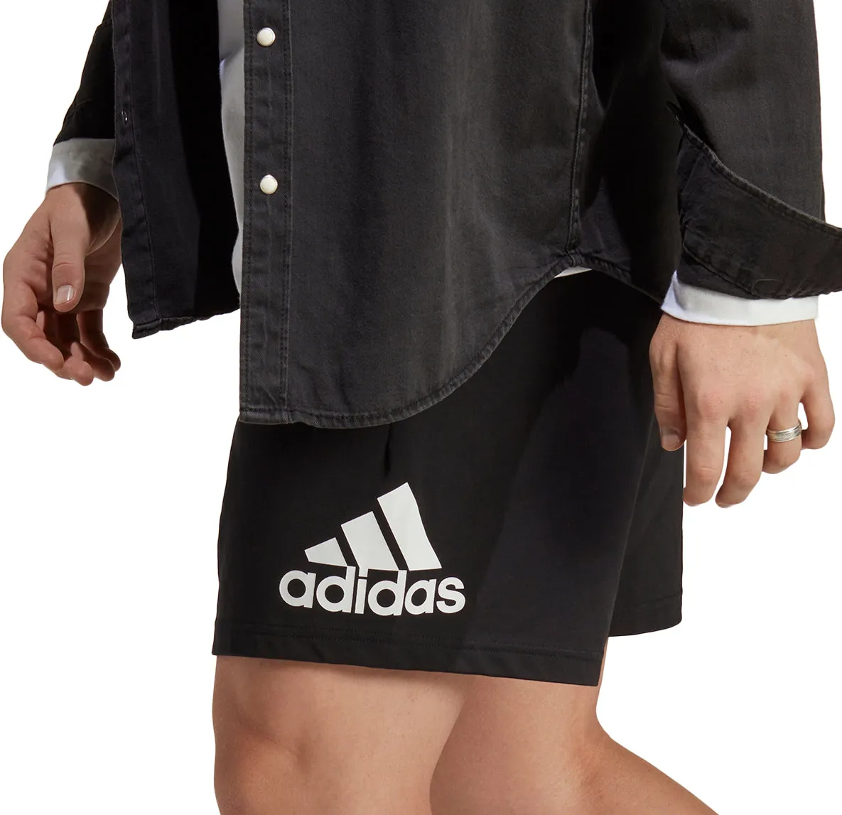 adidas Essentials Logo Mens Shorts - Black