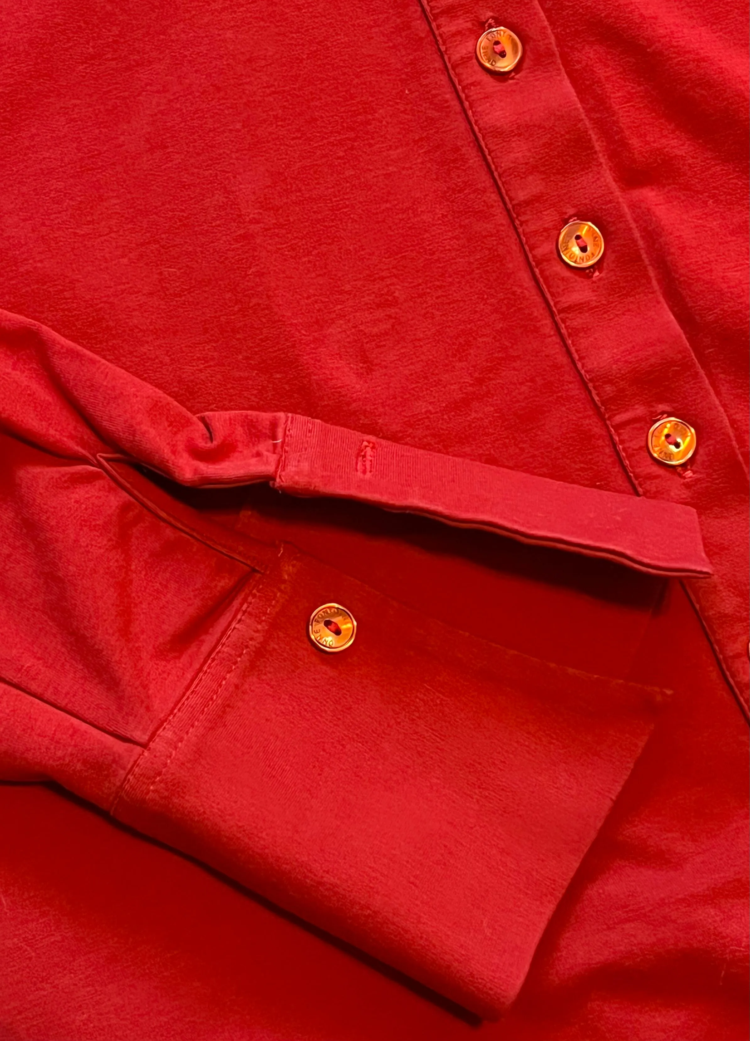 Anne Fontaine Size 42 Red Nuage Shirt