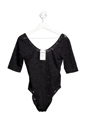 Ba&sh Black Lulu Lace Bodysuit UK 8