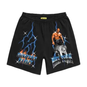 CHINA TOWN MARKET TIGER SHORTS-BLACK