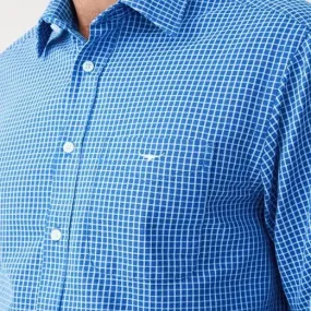 Collins Shirt - Check - White/Blue