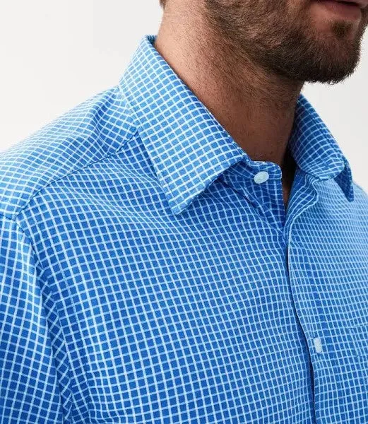 Collins Shirt - Check - White/Blue