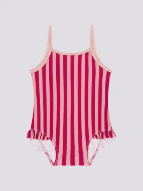 COSTUME DA BAGNO A RIGHE ROSA BEB