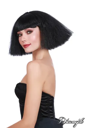 Crimped Wedge Bob Wig