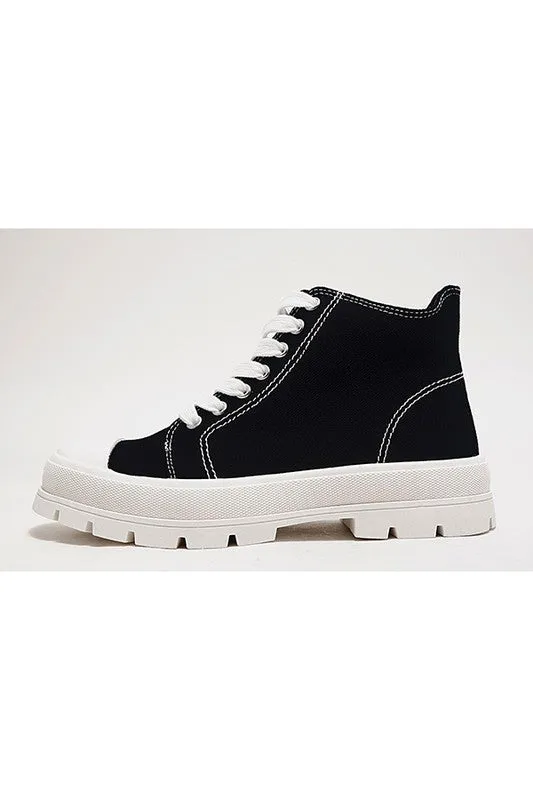 Daphnie Colored Sneakers (Black)