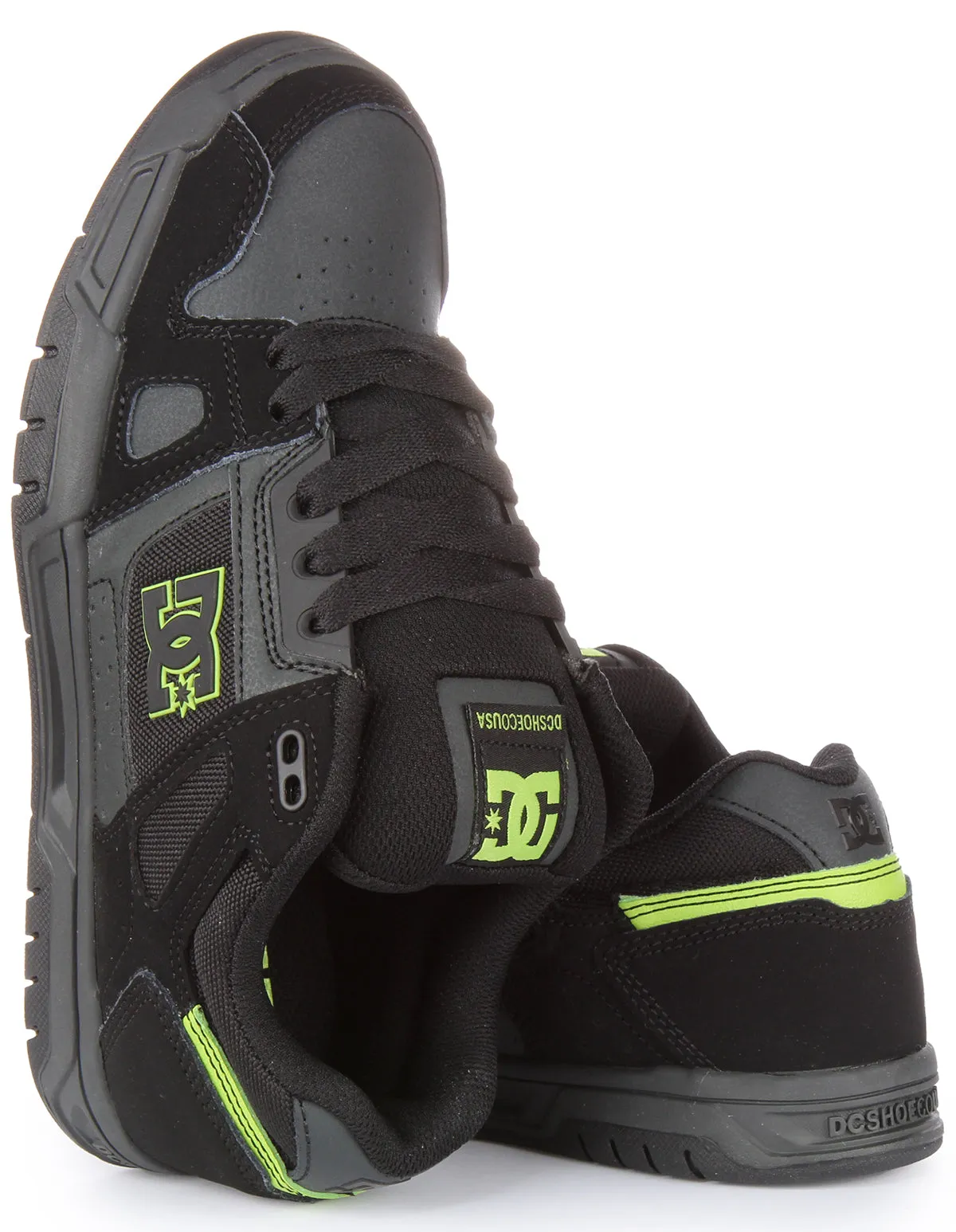 Dc Shoes Stag In Black Green For Men