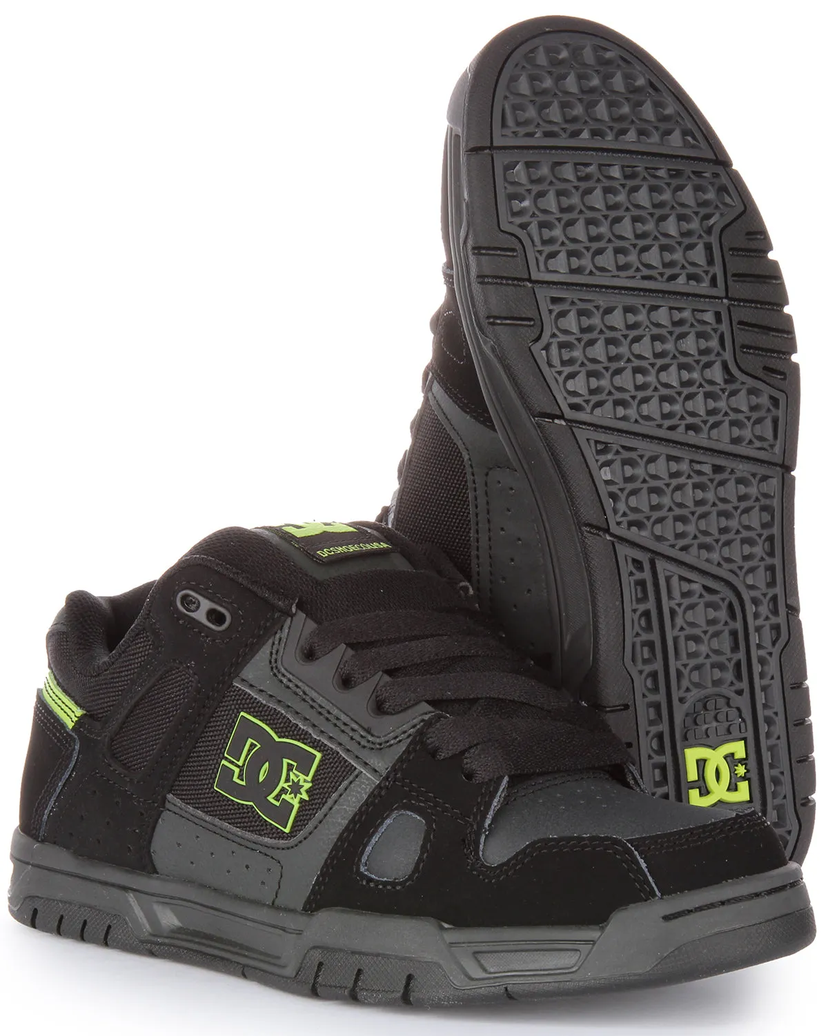 Dc Shoes Stag In Black Green For Men