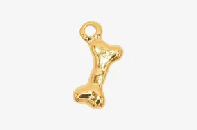 Dog bone Charm Wholesale 14K Gold, Solid 14K Gold, G107