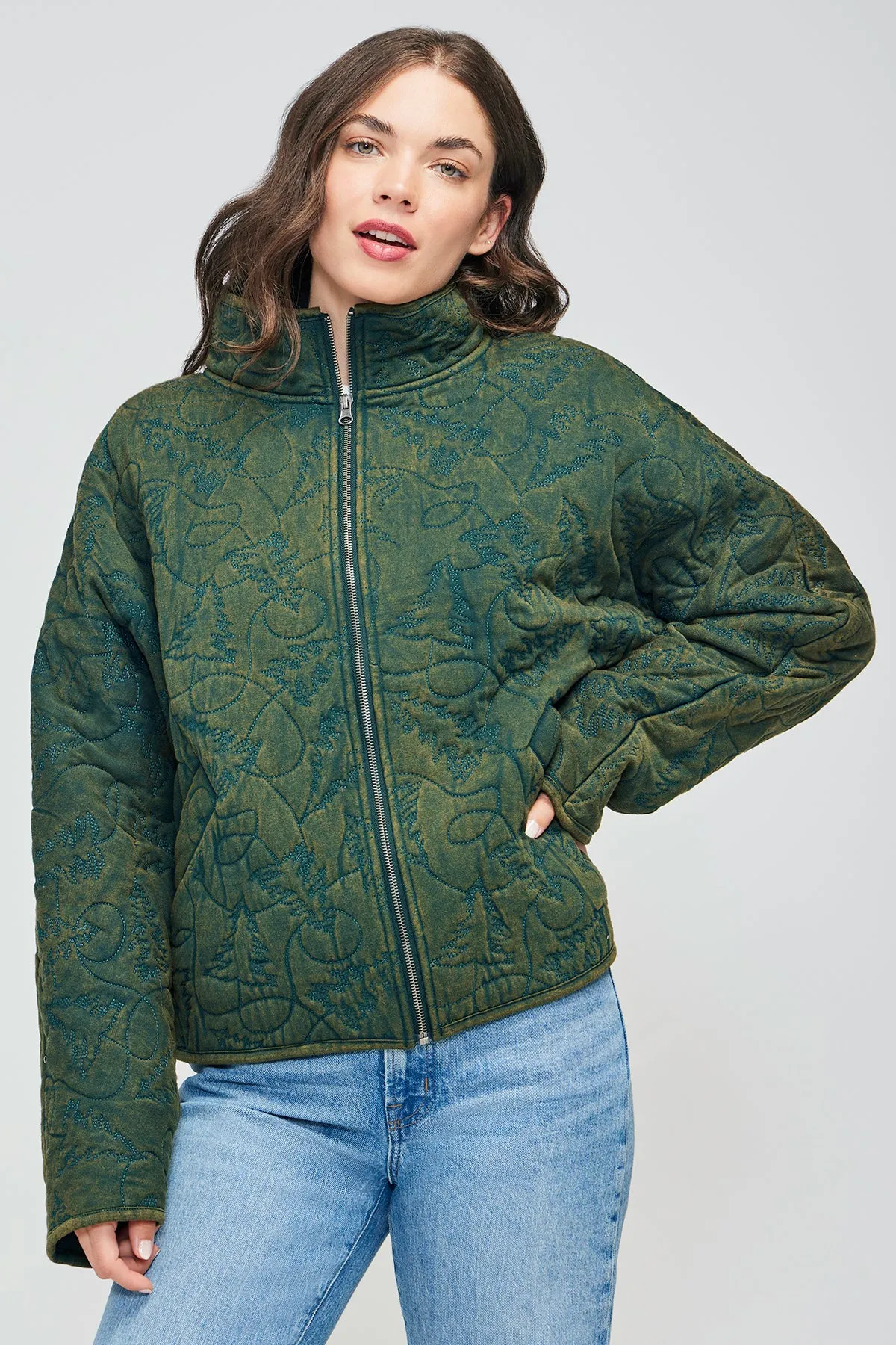 Dolman Quilted Jacket | Scarab