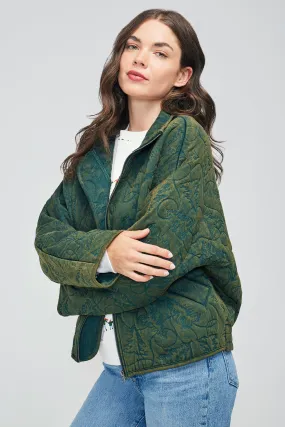 Dolman Quilted Jacket | Scarab