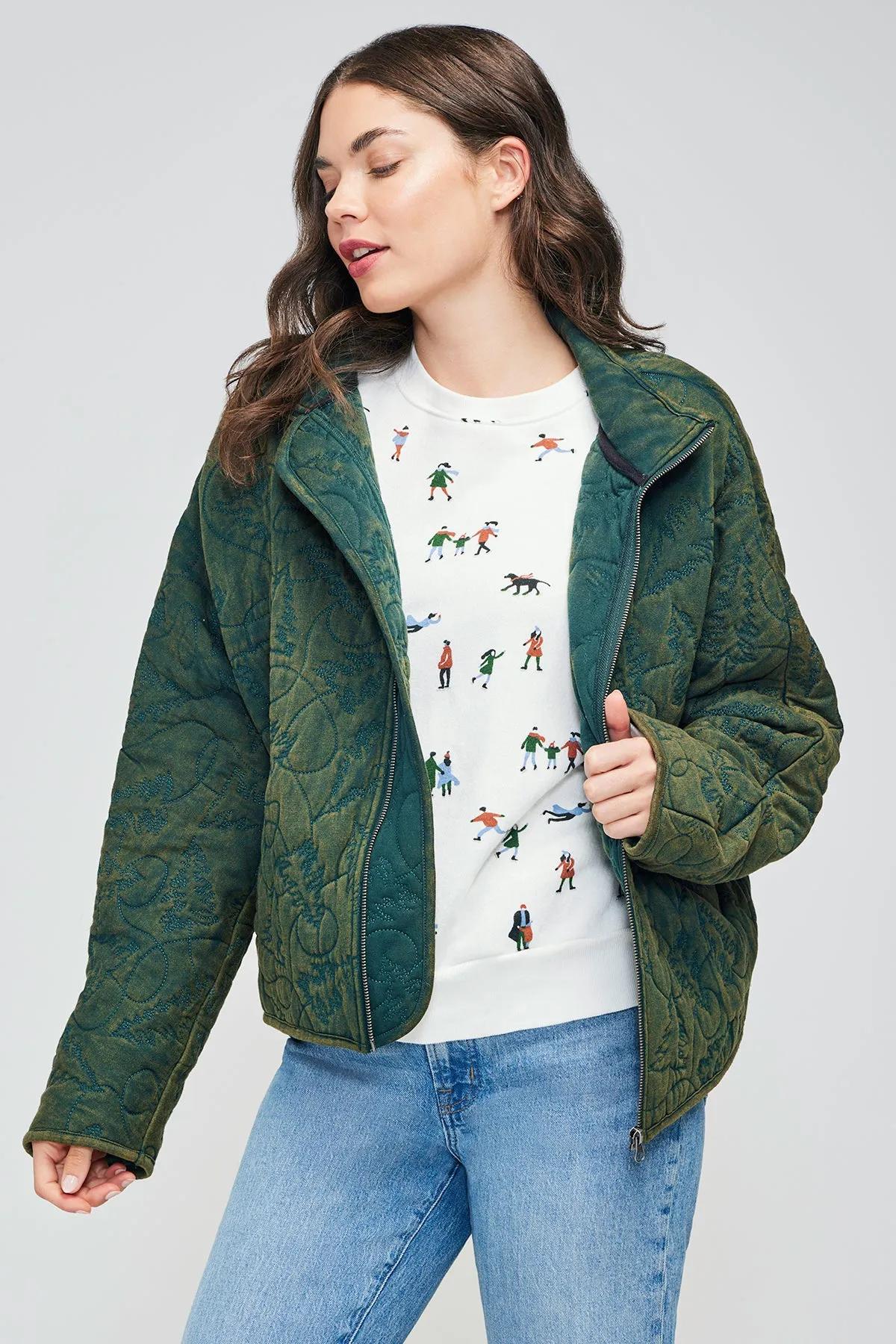 Dolman Quilted Jacket | Scarab