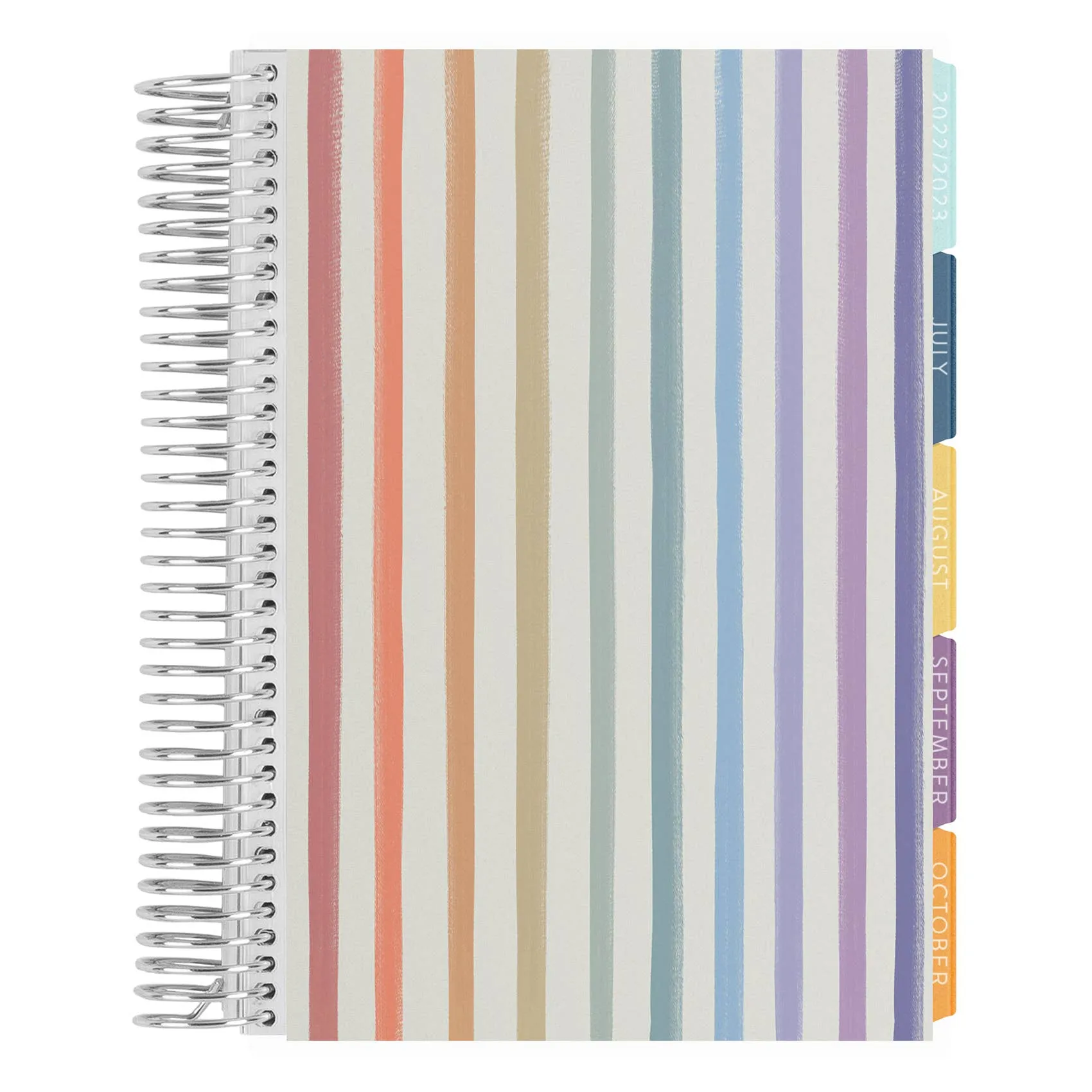 Erin Condren Design - A5 Vertical Dated Coiled Life Planner - Stripes