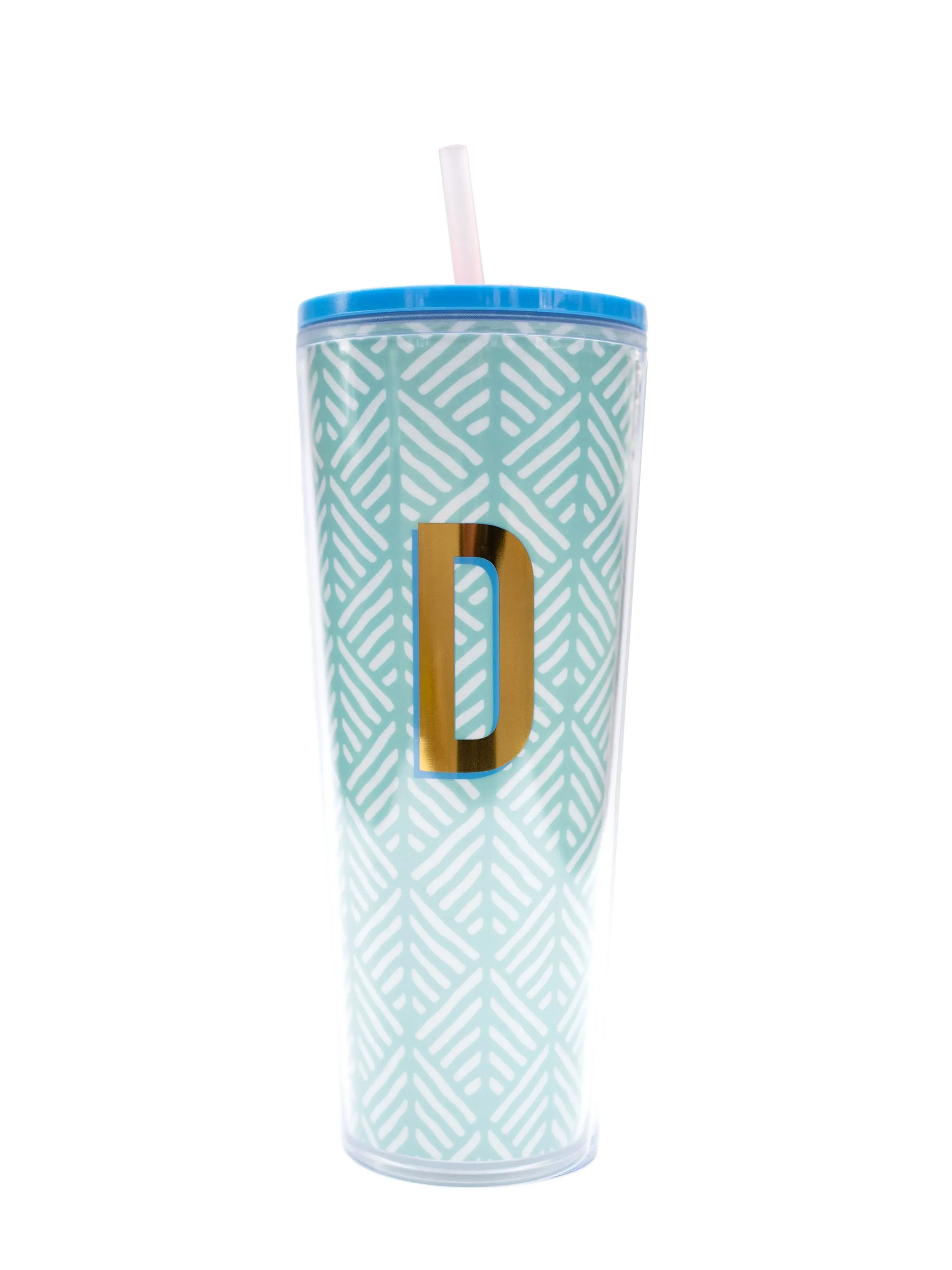 FINAL SALE - Initial 24oz Straw Tumbler