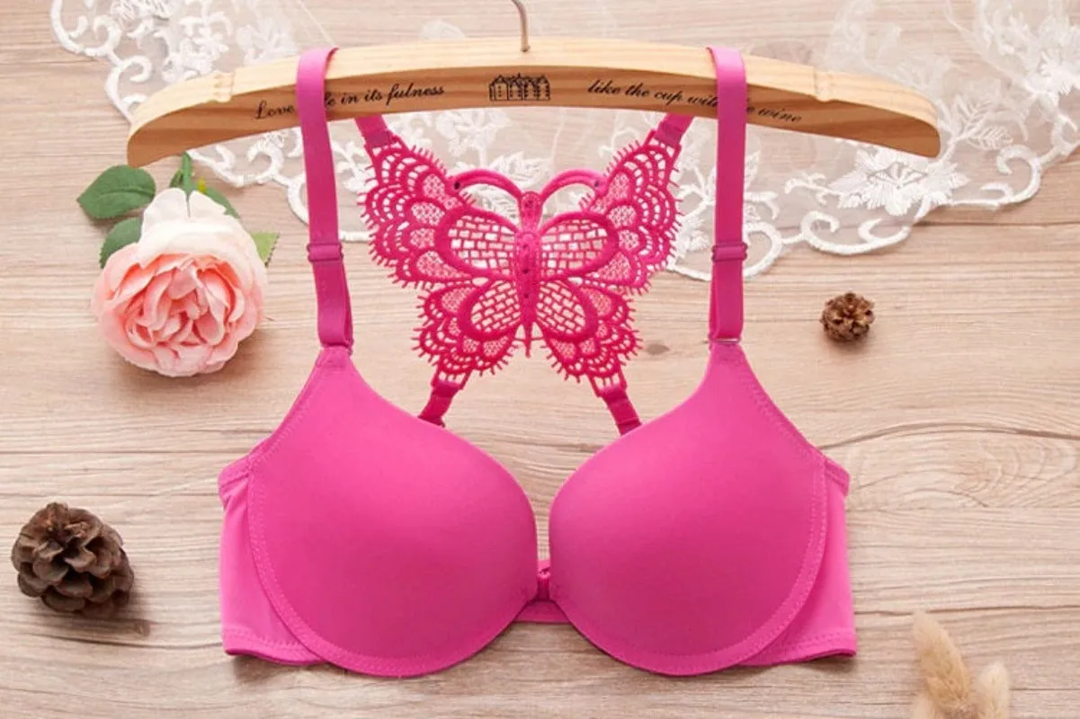 Front Open Butterfly Padded Bra