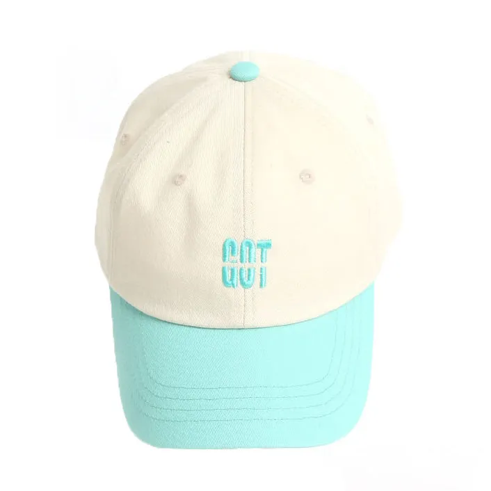 GOT Embroidery Contrast Baseball Caps Color-blocked Hats Unique Novelty Unisex Mens Womens Adjustable Korean Kpop Style Street Fashion Accessories Buckle 100% Cotton Seoul