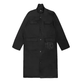 HONOR THE GIFT TRENCH COAT-BLACK