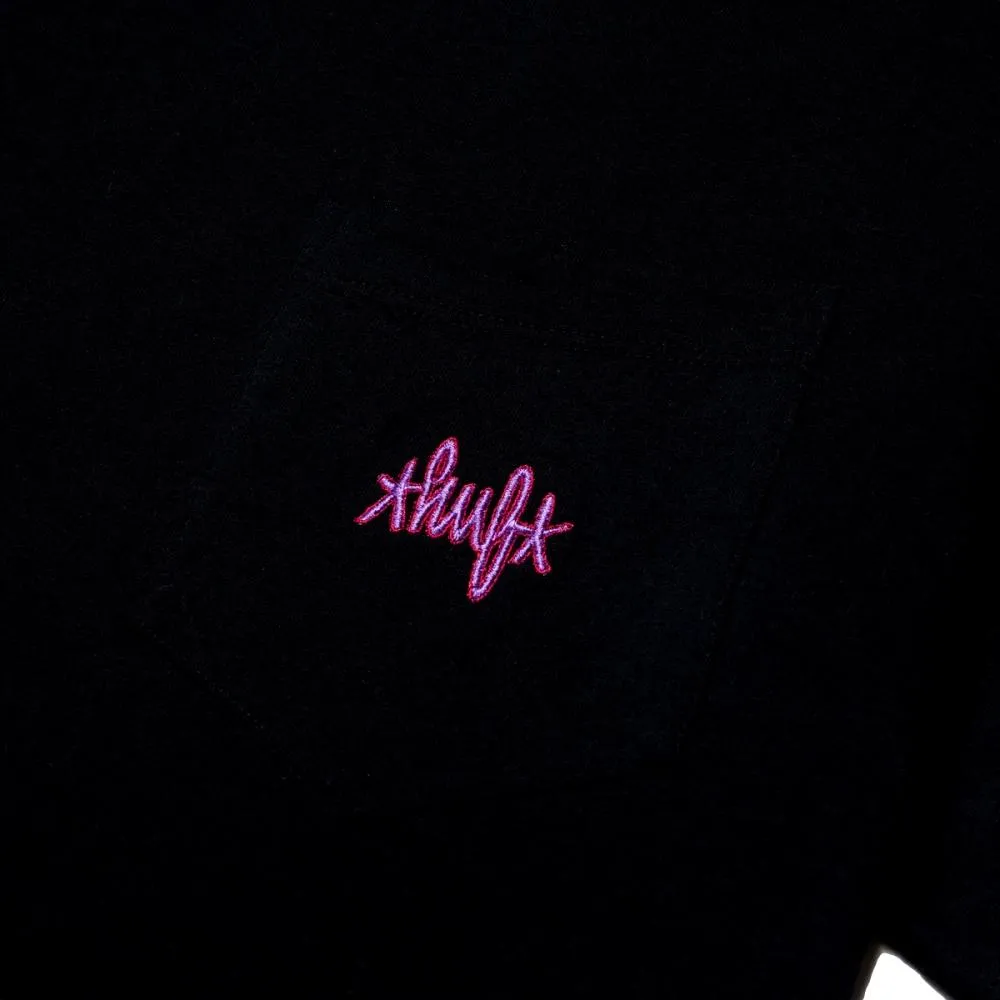 HUF HAZE SCRIPT POCKET S/S TEE-BLACK