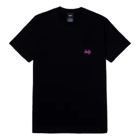 HUF HAZE SCRIPT POCKET S/S TEE-BLACK