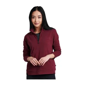 Kuhl Accel 1/2 Zip Long Sleeve Top (Women) - Zinfandel