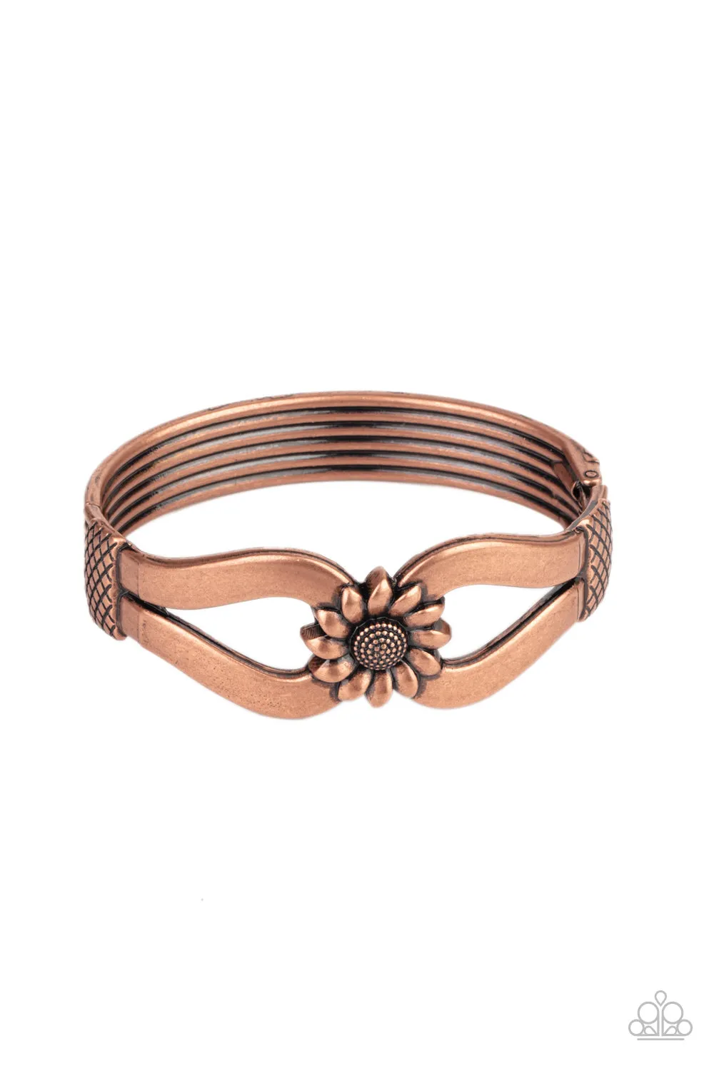 Let A Hundred SUNFLOWERS Bloom - Copper Bracelet