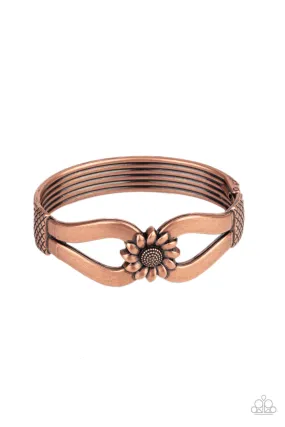 Let A Hundred SUNFLOWERS Bloom - Copper Bracelet