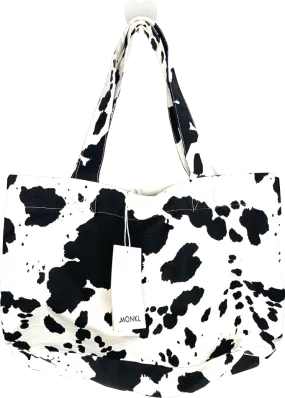 Monki Black Dalmatian Print Tote Bag One Size