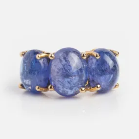 One of a Kind Jumbo Tanzanite Gumdrop Ring