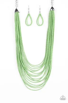 Peacefully Pacific Green-Necklace