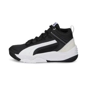 Puma high-top sneakers for boys Rebound Future Evo Core Jr 386170 01 black-white