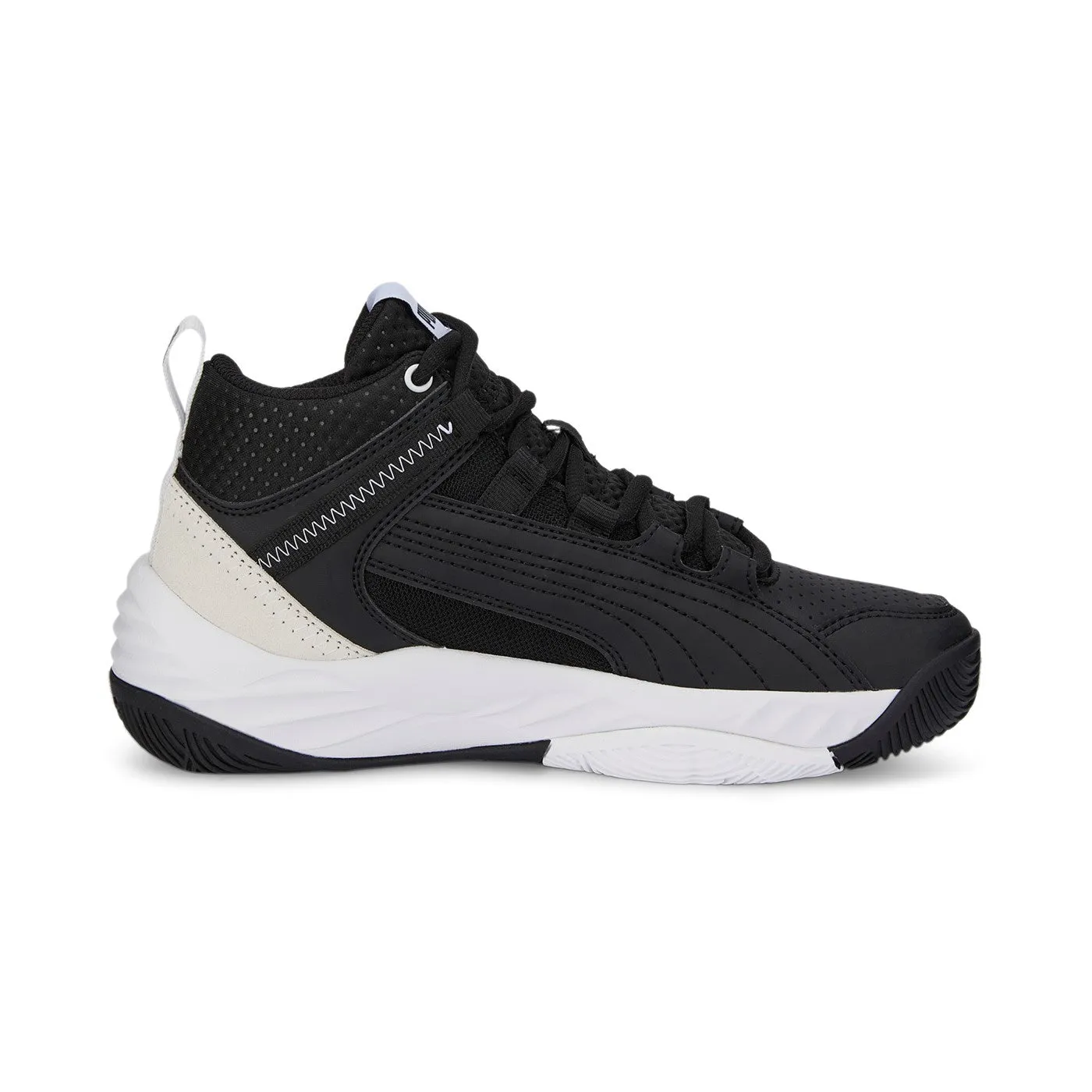 Puma high-top sneakers for boys Rebound Future Evo Core Jr 386170 01 black-white