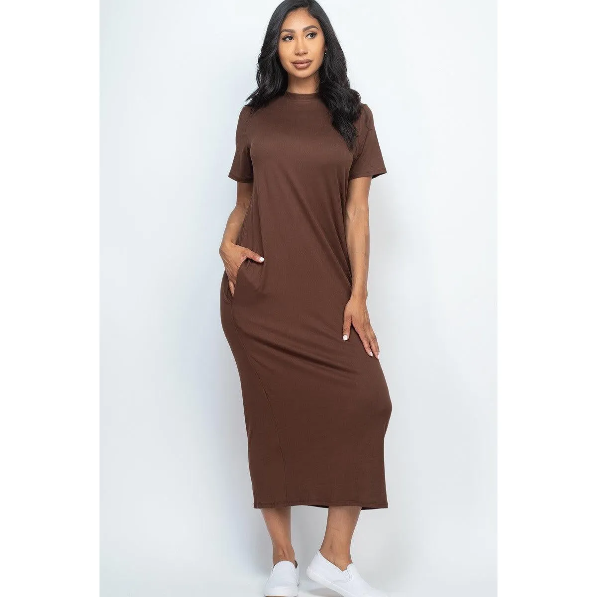 Side Pocket Tee Dress