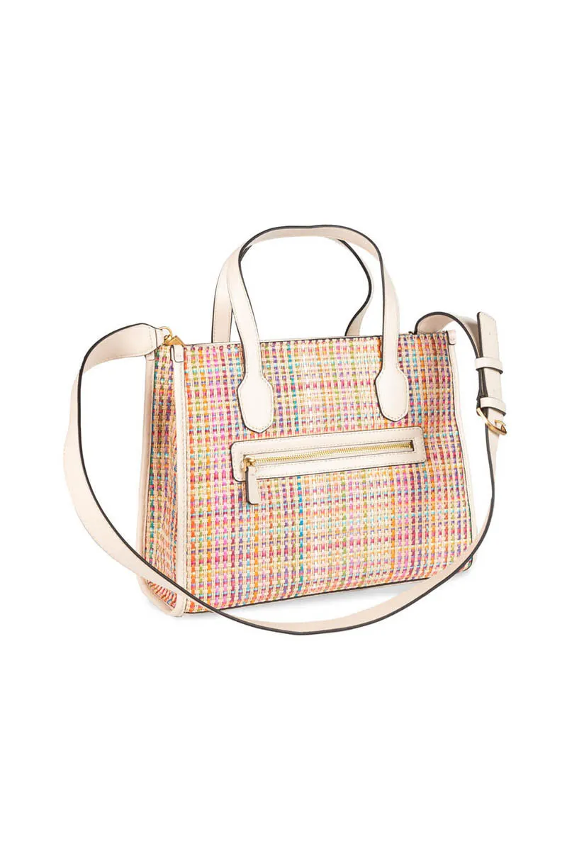 Silvana 2 Compartment Tote - Stone Multi