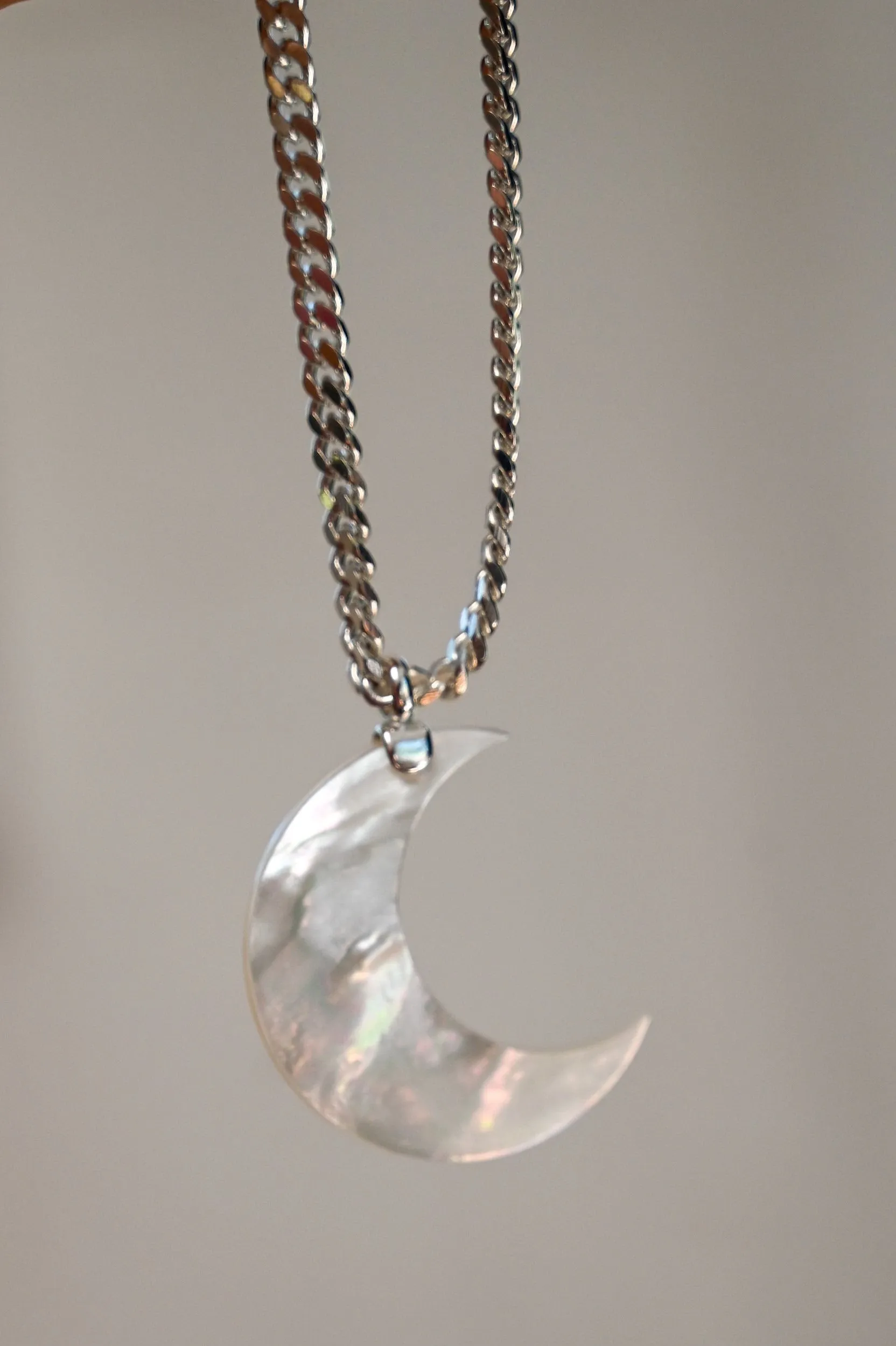 Still I Rise Pearl Moon Necklace