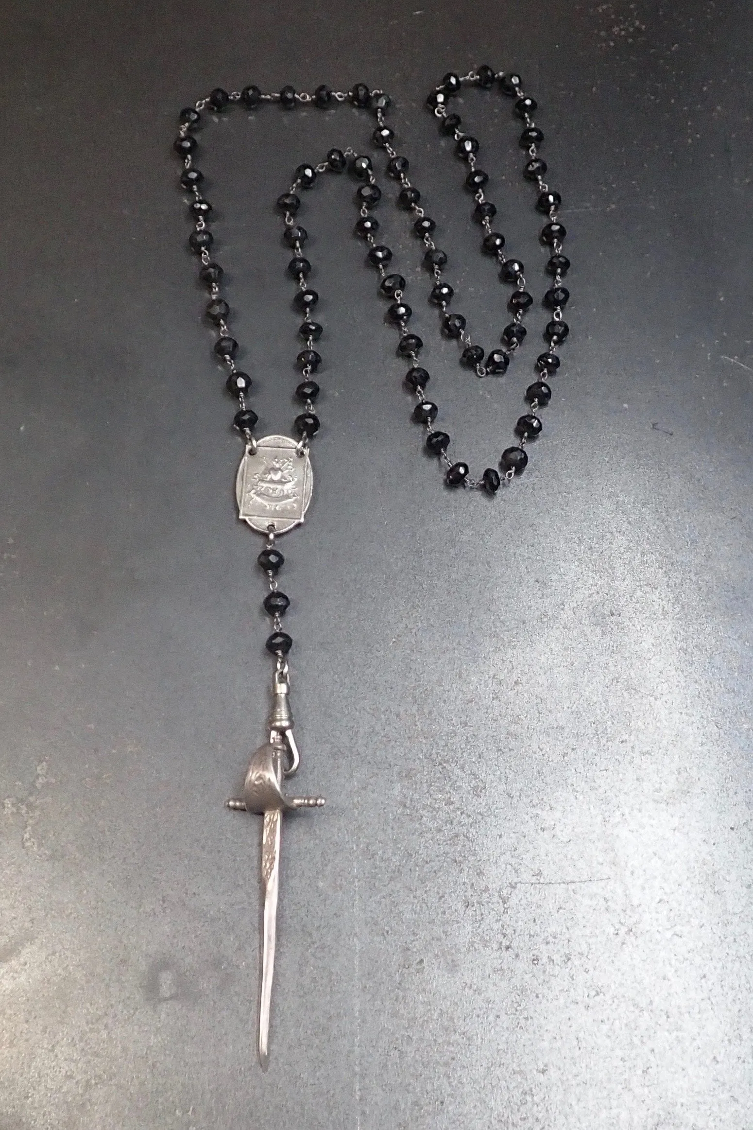 SWORD ROSARY NECKLACE