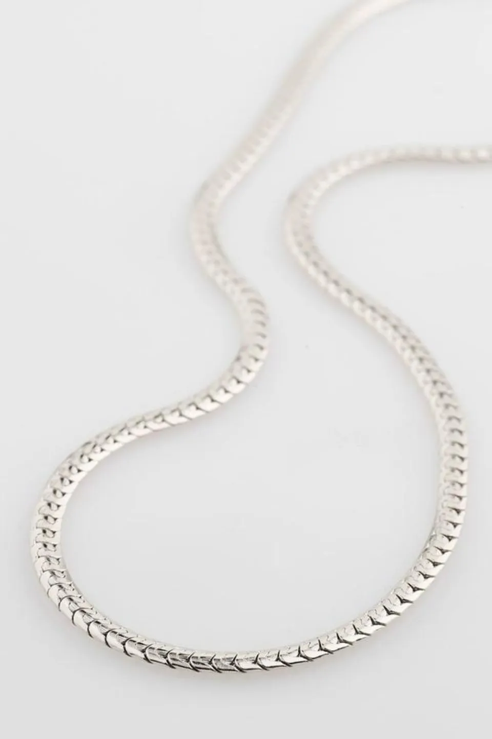 Talia Flat Snake Chain Silver EOL Necklace