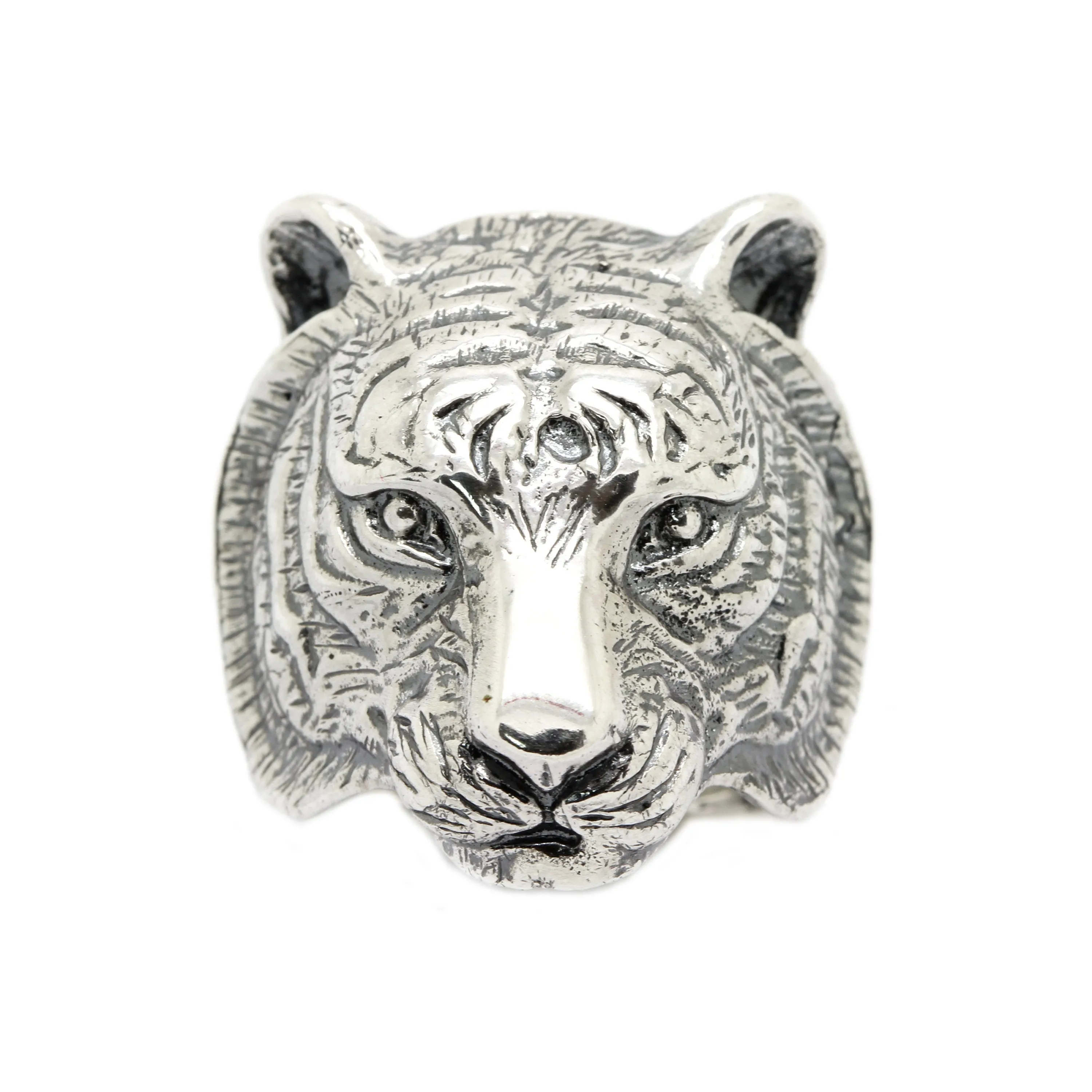 The Tiger Ring Gift for Hunters Men's Ring Silver 925