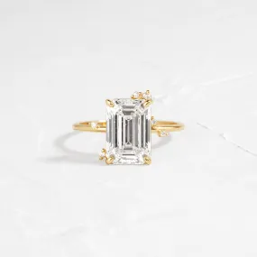 To A Flame Ring, Emerald Cut