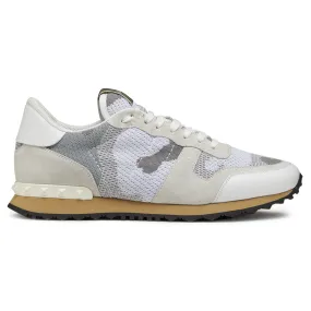 Valentino Rockrunner Camouflage White Mesh Sneaker (W)