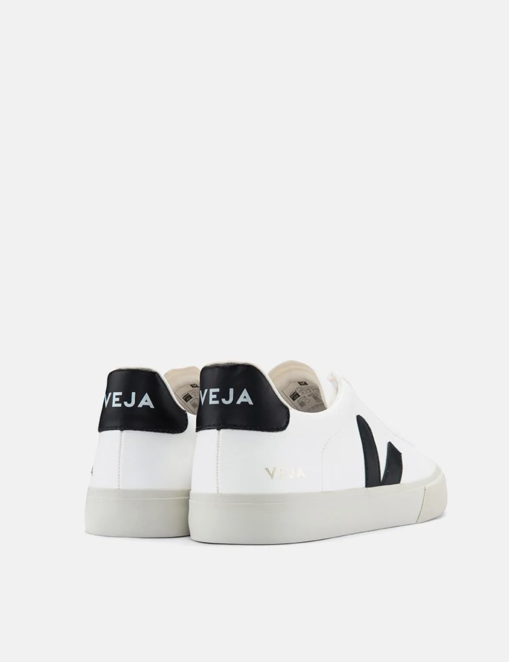 Veja Campo Trainers (Chrome Free Leather) - White/Black